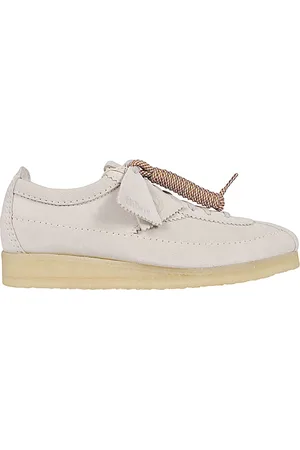Clarks Laced Shoes, male, , 11 UK, Wallabee TOROff White Suede Laced Shoes