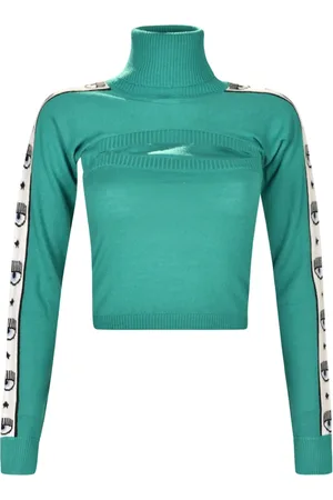 Chiara Ferragni Turtlenecks, female, , S, Cut-Out Rollneck Top