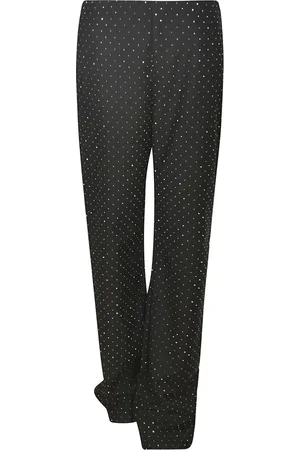 Chiara Ferragni Wide Trousers, female, , M, Dotted Monogram Trousers