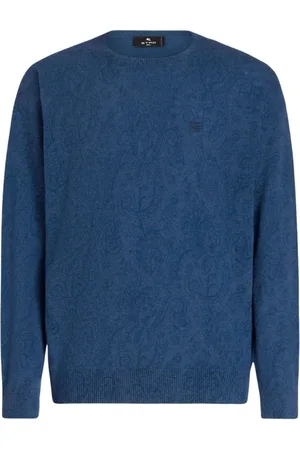 Etro Round-neck Knitwear, male, , S, Crew-neck wool Jumper