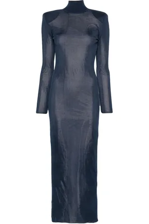 Self-Portrait Elastic Viscose Maxi Dress