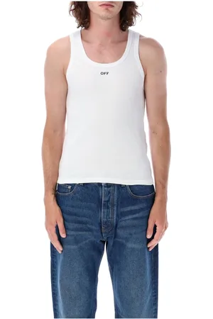 OFF-WHITE Sleeveless Tops, male, , XS, Ribbed Tank Top
