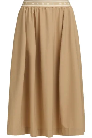 Marni Midi Skirts, female, , S, Logo Symbol Midi Skirt