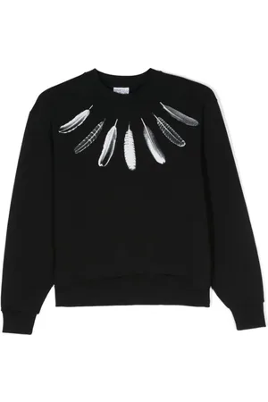 MARCELO BURLON Sweatshirts, unisex, , 10 Y, Wind Feathers Crew