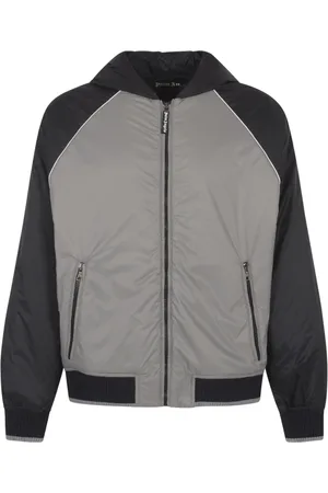 Palm Angels Winter Jackets, male, , L, Curved Logo Windbreaker