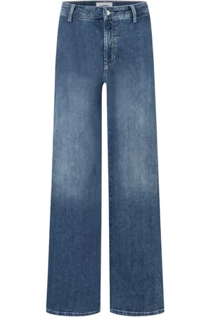 Cambio Wide Jeans, female, , XS, Wide Jeans with Side Stripes