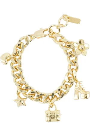Marc Jacobs Bracelets, female, , ONE SIZE, Iconic Charm Bracelet - Gold Metal