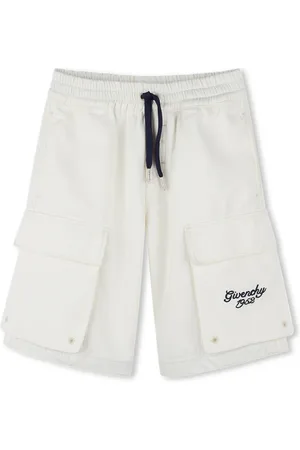 Givenchy Shorts, male, , 8 Y, Brown Cotton Kids T-shirt