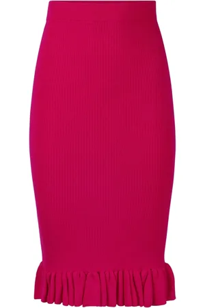 Nina Ricci Pencil Skirts, female, , L, Ruffled Peplum Midi Skirt