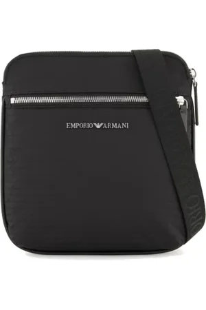 Emporio Armani Cross Body Bags, male, , ONE SIZE, Nylon Jacquard Logo Shoulder Bag