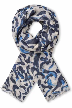 Masai Scarves, female, , ONE SIZE, Artistic Blue Patterned Scarf