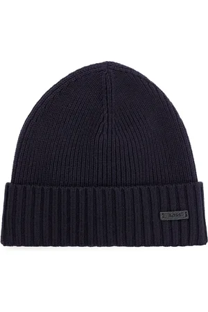 HUGO BOSS Beanies, unisex, , ONE SIZE, Ribbed Wool Beanie Hat