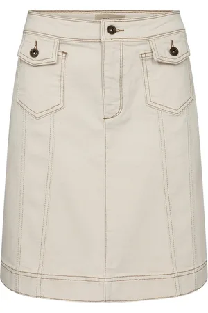 Mos Mosh Denim Skirt with Pockets and High Waist