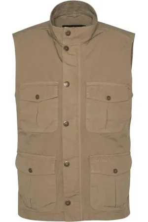 Barbour Vests, male, , L, Stone Knitwear for Men Ss25