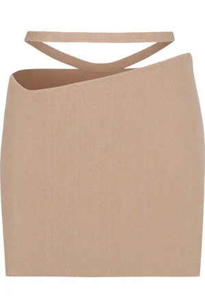 ANDREA ADAMO Cut Out Knitted Mini Skirt