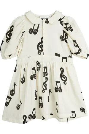Mini Rodini Dresses, female, , 18 M, Muslin Dress with AOP Design