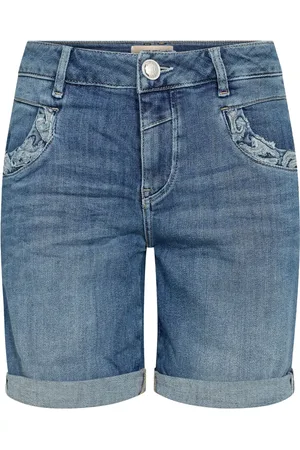 Mos Mosh Denim Shorts with Fine Details and Cuffs