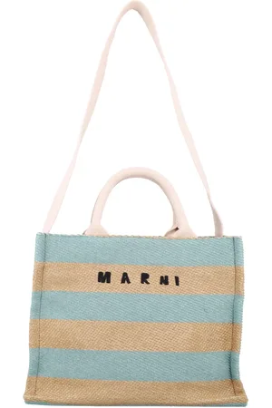 Marni Tote Bags, female, , ONE SIZE, Stripes Pattern Tote Bag with Handles