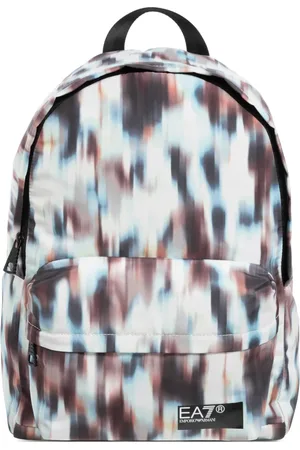 EA7 Backpacks, male, , ONE SIZE, Abstract Multicolour Zip Backpack
