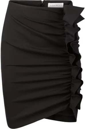 Nina Ricci Short Skirts, female, , XL, Draped Midi Skirt