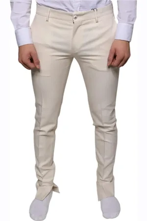 Dolce & Gabbana Slim-fit Trousers, male, , M, Skinny Chino Trousers with Logo Details