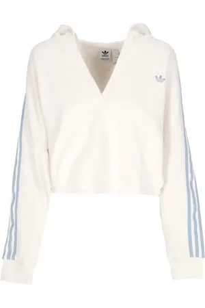 adidas Hoodies, female, , M, Cropped V-Neck Hoodie