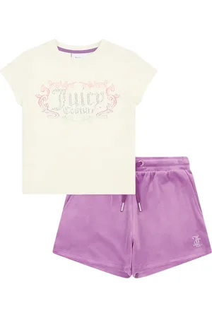 Juicy Couture Heritage T-Shirt and Velour Shorts Set