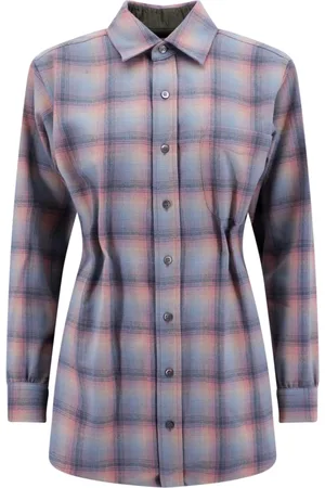 Maison Margiela Shirts, female, , M, Wool Drapery Shirt Aw23