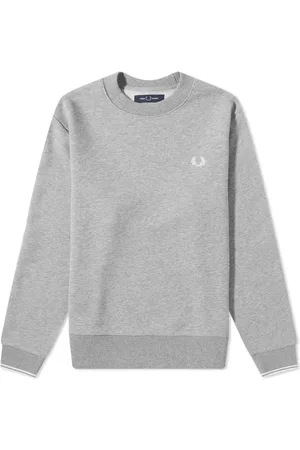 Fred Perry Sweatshirts, male, , XL, Round Neck Bouclé Sweatshirt