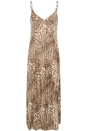 Gestuz Maxi Dresses, female, , XL, Leopard Print Midi Dress