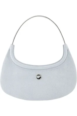 COPERNI Handbags, female, , ONE SIZE, Ring Swipe Baguette Denim Handbag