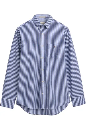 GANT Casual Shirts, male, , M, Blauw Stijlvol Casual Shirt