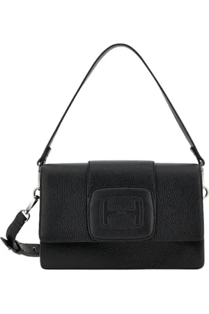 Hogan Shoulder Bags, female, , ONE SIZE, Embossed Flap Leather Bag
