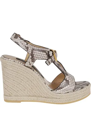 Sergio Rossi Sandals with Rope Wedge Heel