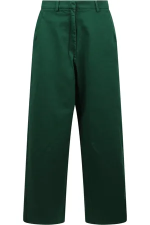 Nº21 Wide Trousers, female, , L, Wide-leg Jeans with Pockets and Button Closure