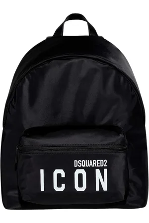 Dsquared2 Backpacks, male, , ONE SIZE, Nylon Backpack with Leather Handle