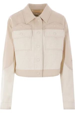 Fendi Denim Jackets, female, , S, Cropped Jacket