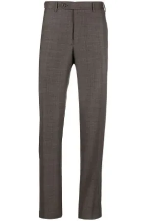 CANALI Suit Trousers, male, , 4XL, Mid-Rise Straight-Leg Trousers