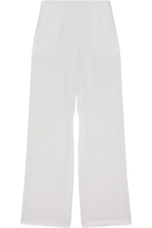 Patrizia Pepe Satin Wide Leg Trousers
