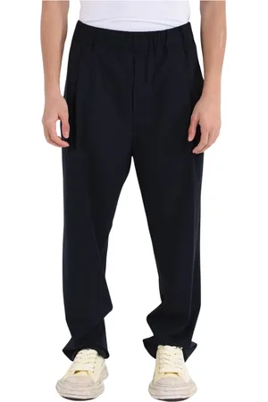 LANEUS Straight Trousers, male, , S, Wide Leg Wool MonoTrousers
