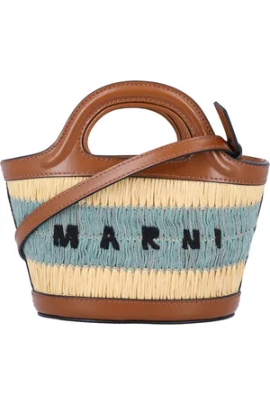 Marni Handbags, female, , ONE SIZE, Gold Sand Handbag with Weaved Panels