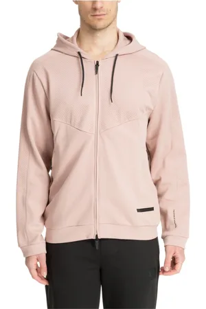 EA7 Zip-throughs, male, , M, Plain Logo Hoodie with Drawstring and Zip
