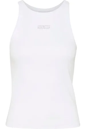 Gestuz Sleeveless Tops, female, , XS, Rhinestone Logo Tank Top