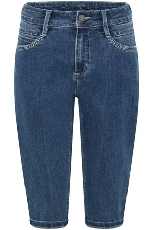 C.ro Denim Shorts, female, , M, Stylish Capri Denim Trousers