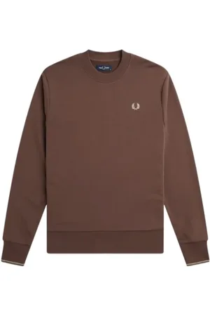 Fred Perry Cotton Blend Crew Neck Sweatshirt