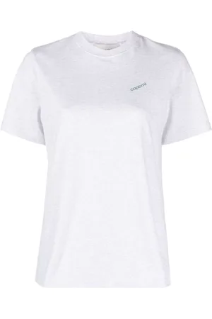 COPERNI T-Shirts, female, , XL, Grey Casual Short Sleeve Cotton T-Shirt