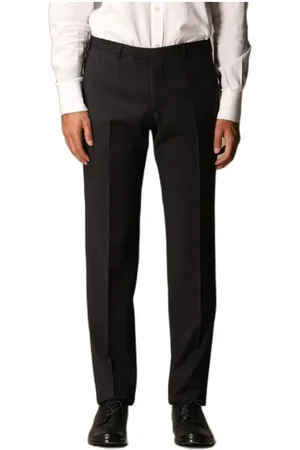 Emporio Armani Suit Trousers, male, , 2XL, Slim Fit Wool Trousers