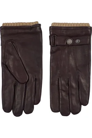 Howard London Gloves, male, , M, Dark Leather Gloves