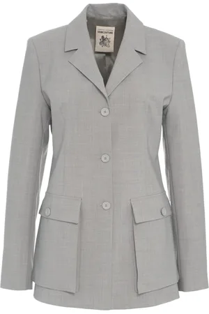 SEMICOUTURE Blazers, female, , M, Chic Grey Blazer