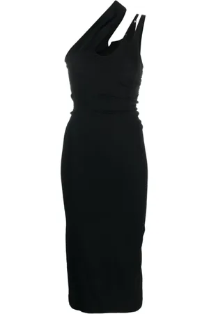 MUGLER Midi Dresses, female, , XS, Asymmetric Midi Dress